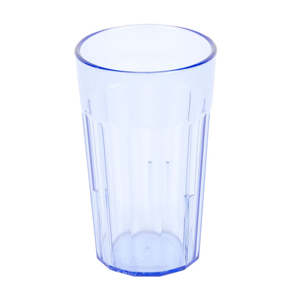 Cambro NT10401 10 oz Slate Blue Fluted Plastic Tumbler