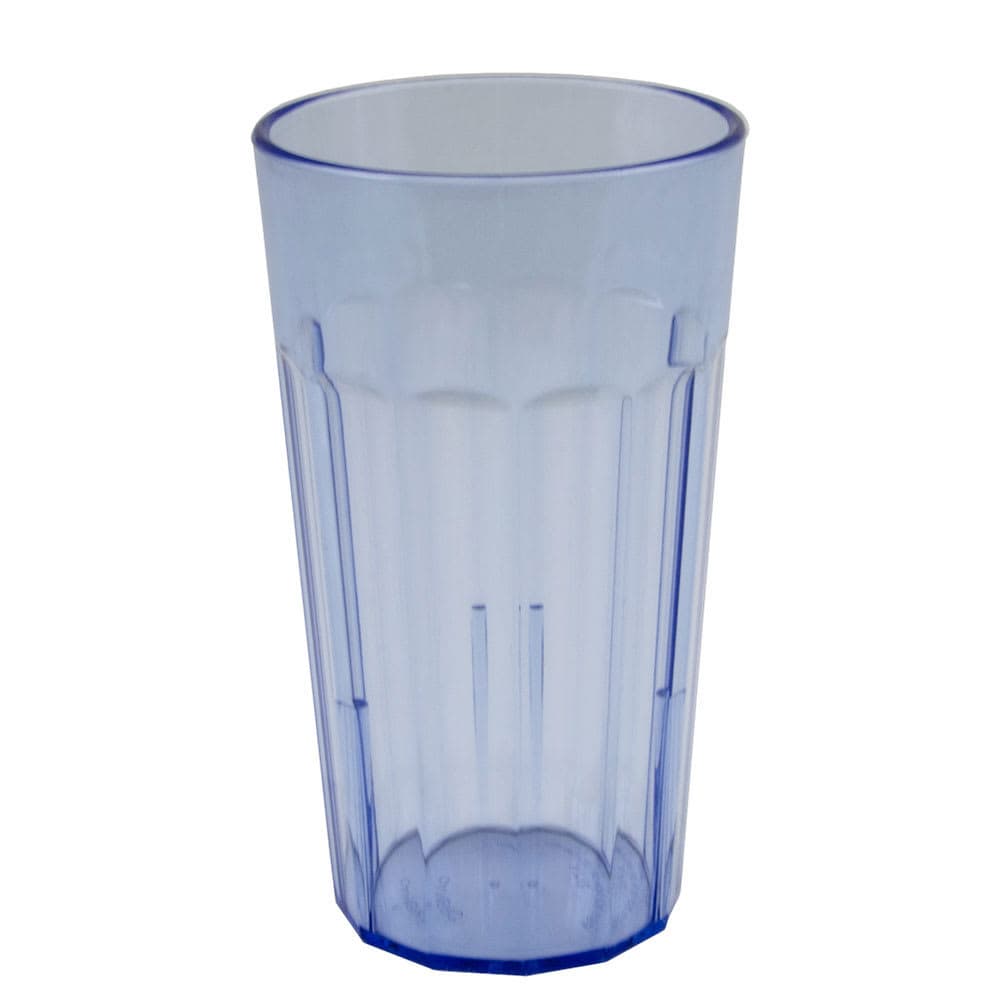 Cambro NT12401 12 3/5 oz Slate Blue Fluted Plastic Tumbler