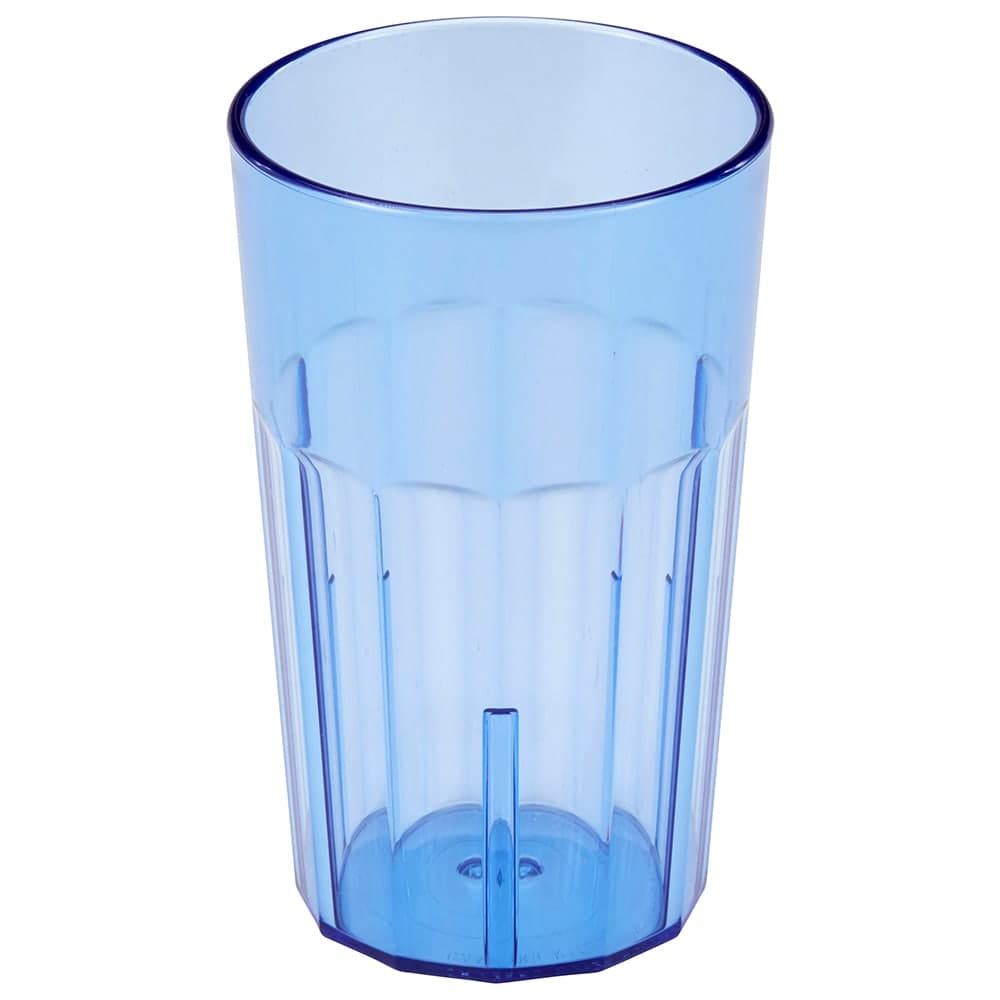 Cambro NT14401 14 oz Slate Blue Fluted Plastic Tumbler