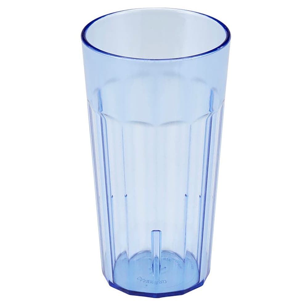Cambro NT16401 16 2/5 oz Slate Blue Fluted Plastic Tumbler