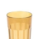 Cambro NT20153 22 oz Amber Fluted Plastic Tumbler thumbnail 2
