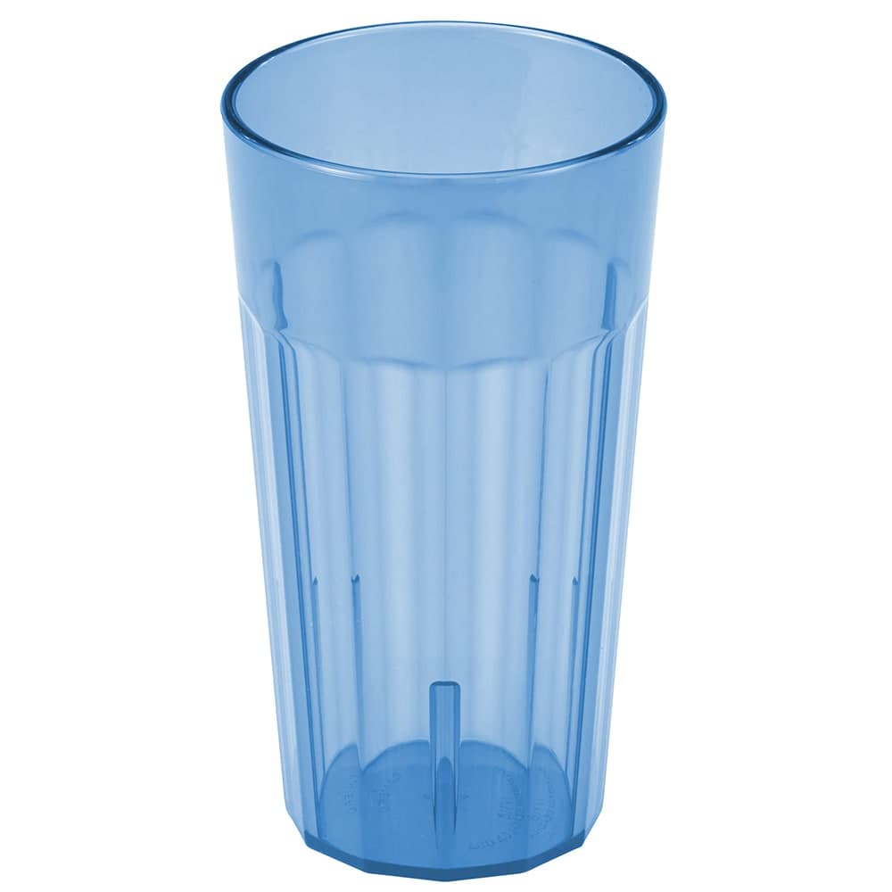 Cambro NT20401 22 oz Slate Blue Fluted Plastic Tumbler