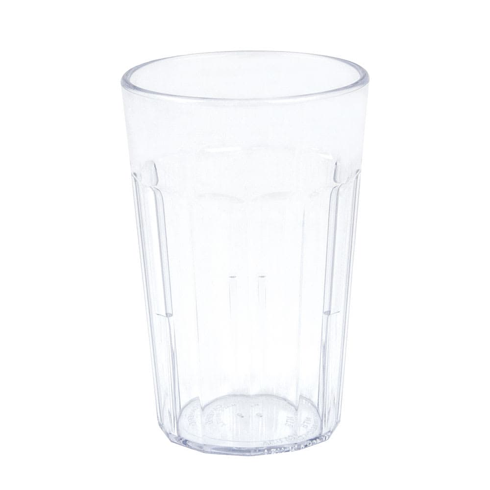 Cambro NT8152 8 oz Clear Fluted Plastic Tumbler