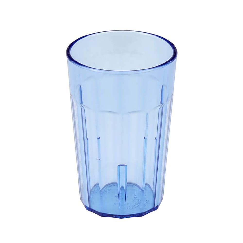 Cambro NT8401 8 oz Slate Blue Fluted Plastic Tumbler