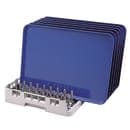 Cambro OETR314151 19 3/4" Square Camrack Open End Tray Rack - Soft Gray thumbnail 3