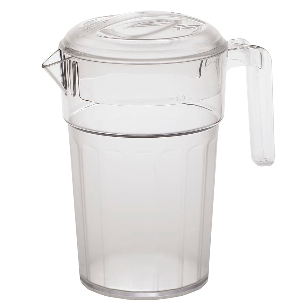 Cambro PC34CW135 34 oz Plastic Pitcher w/ Thumb Grip, Frosted