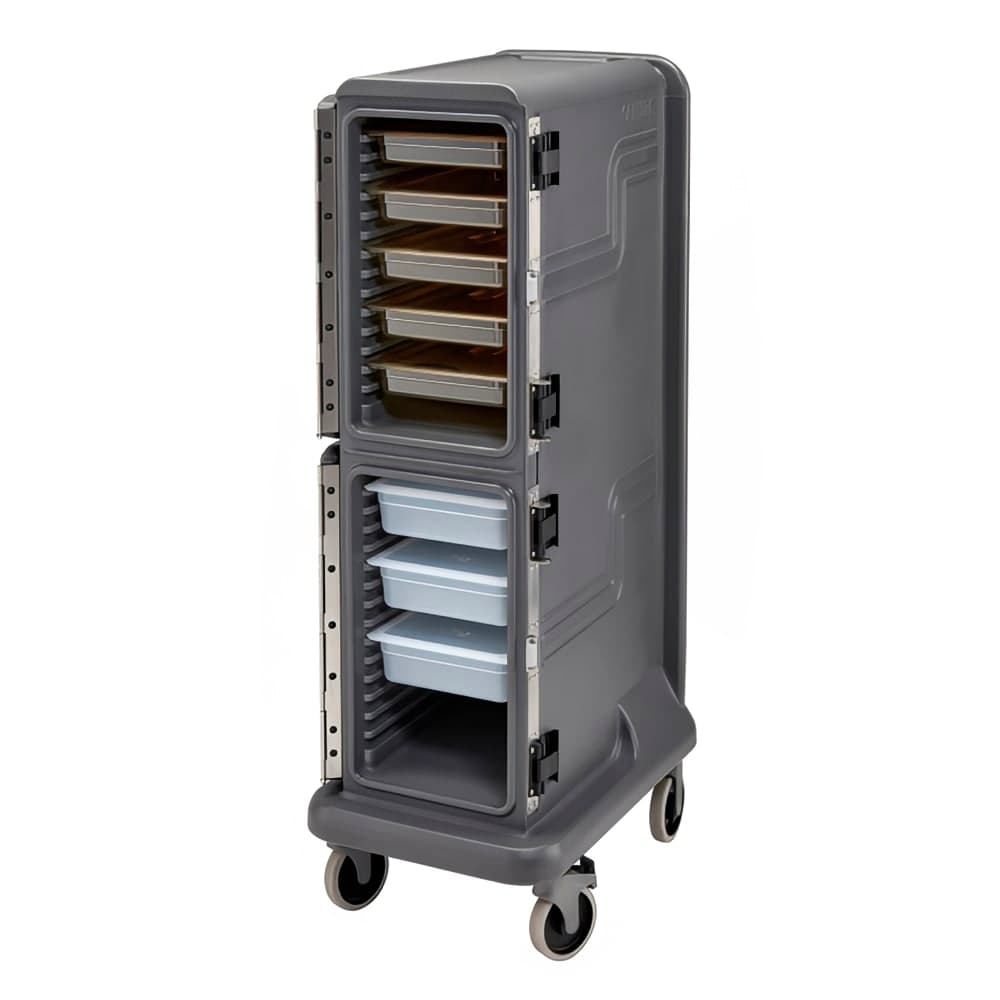 Cambro PCU1000HP615 Pro Cart Ultra™ Hot Insulated Food Carrier w/ (10) Pan Capacity, Charcoal Gray, 115v