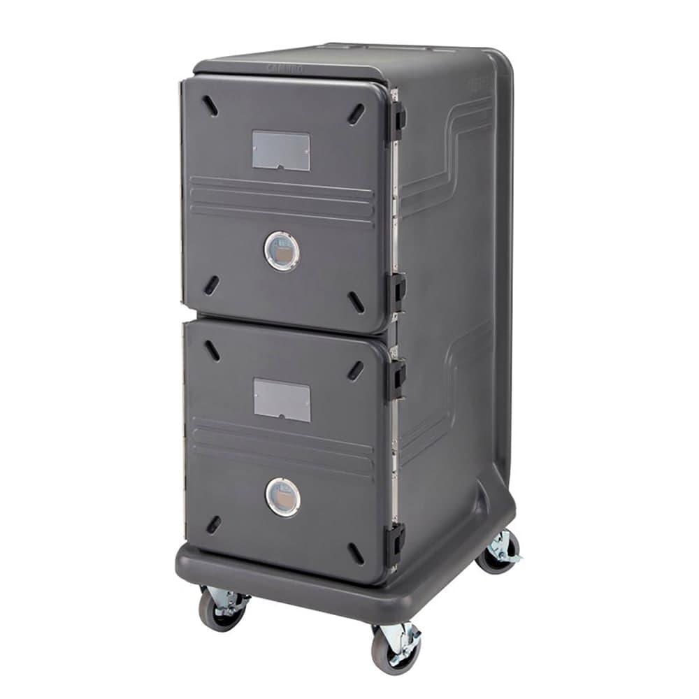 Cambro PCU2000CP615 Pro Cart Ultra™ Cold Insulated Food Carrier w/ (20) Pan Capacity, Charcoal Gray, 115v