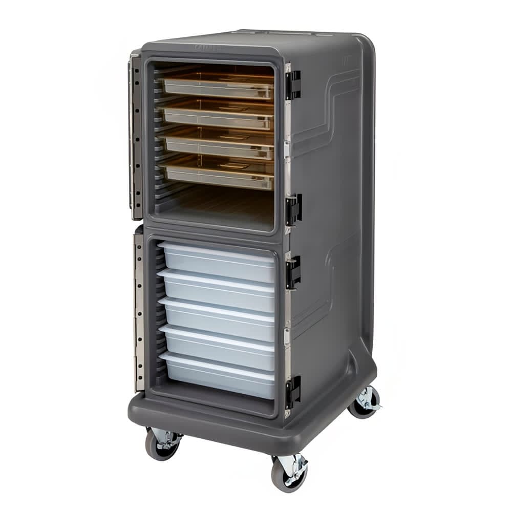 Cambro PCU2000HP615 Pro Cart Ultra™ Hot Insulated Food Carrier w/ (20) Pan Capacity, Charcoal Gray, 115v