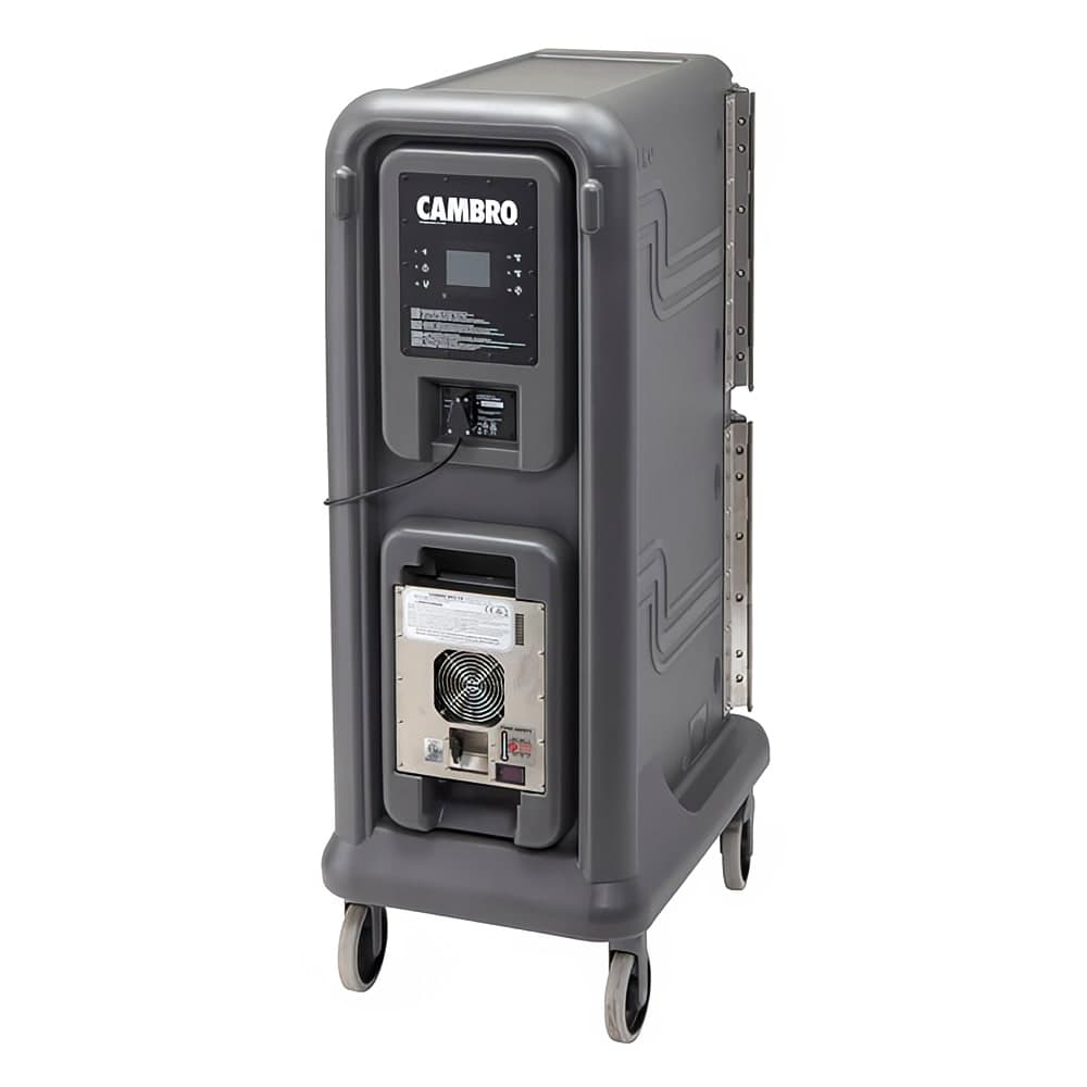 Cambro PCU800CP615 Pro Cart Ultra™ Cold Insulated Food Carrier w/ (8) Pan Capacity, Charcoal Gray, 115v