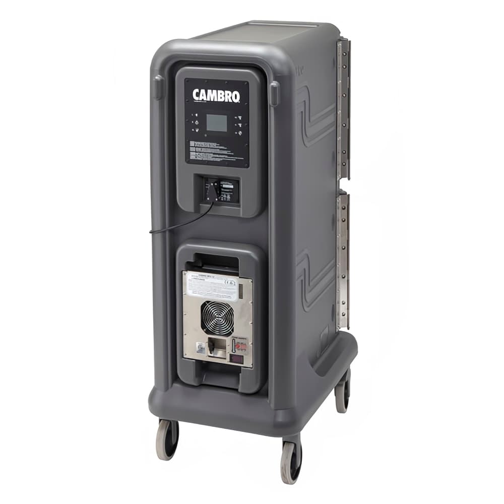 Cambro PCU800PP615 Pro Cart Ultra™ Hot Insulated Food Carrier w/ (8) Pan Capacity, Charcoal Gray