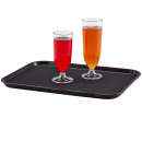 Cambro PT1014110 Rectangular Polytread Tray - 10 9/16x13 5/8" Black thumbnail 3