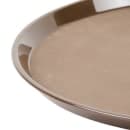 Cambro PT1600167 16" Round Polytread Tray - Brown thumbnail 3