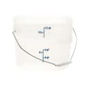 Cambro PWB12PROPP190 12 qt. CamRound® FreshPro Food Storage Pail w/ Bail Handle - Polypropylene, Translucent thumbnail 2