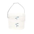Cambro PWB12PROPP190 12 qt. CamRound® FreshPro Food Storage Pail w/ Bail Handle - Polypropylene, Translucent thumbnail 4