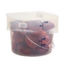 Cambro PWB12PROPP190 12 qt. CamRound® FreshPro Food Storage Pail w/ Bail Handle - Polypropylene, Translucent thumbnail 7