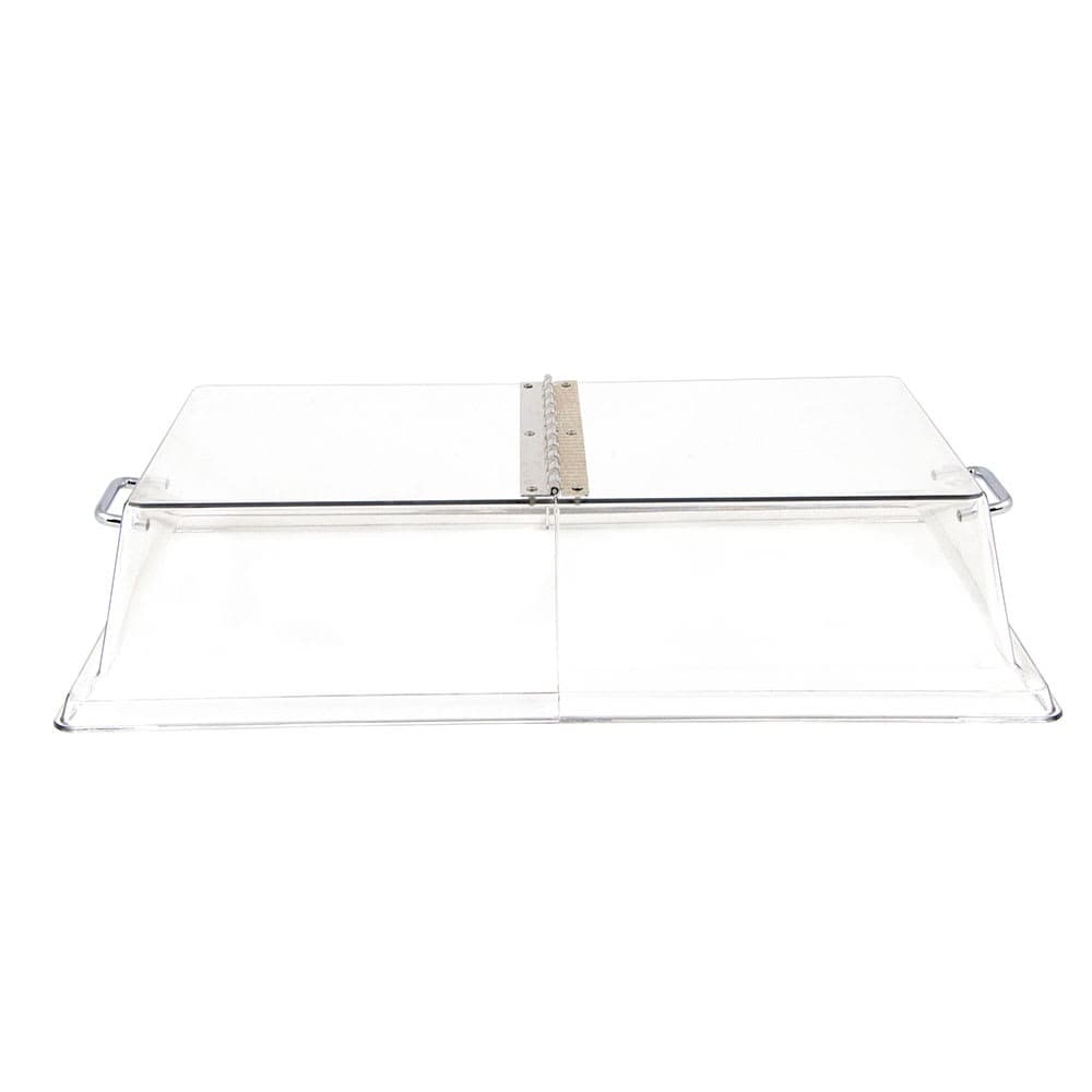 Cambro RD1220CWH135 Rectangular Display Cover - Hinged, 12x20" Clear/Chrome