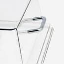 Cambro RD1220CWH135 Rectangular Display Cover - Hinged, 12x20" Clear/Chrome thumbnail 2