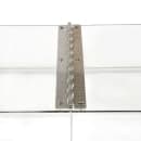 Cambro RD1220CWH135 Rectangular Display Cover - Hinged, 12x20" Clear/Chrome thumbnail 3