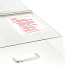 Cambro RD1220CWH135 Rectangular Display Cover - Hinged, 12x20" Clear/Chrome thumbnail 5