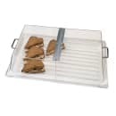 Cambro RD1220CWH135 Rectangular Display Cover - Hinged, 12x20" Clear/Chrome thumbnail 7