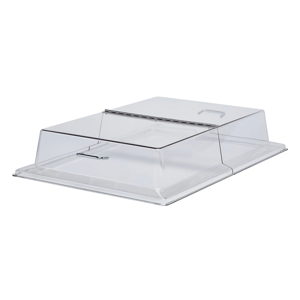 Cambro RD1826CWH135 Rectangular Display Cover - Hinged, 18x26" Clear/Chrome