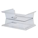 Cambro RD1826CWH135 Rectangular Display Cover - Hinged, 18x26" Clear/Chrome thumbnail 2