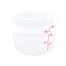 Cambro RFS12148 12 qt Round Storage Container - Natural White thumbnail 2