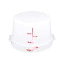 Cambro RFS12148 12 qt Round Storage Container - Natural White thumbnail 4