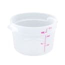 Cambro RFS12PP190 12 qt Round Storage Container - Translucent thumbnail 2