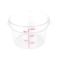 Cambro RFS12PP190 12 qt Round Storage Container - Translucent thumbnail 6