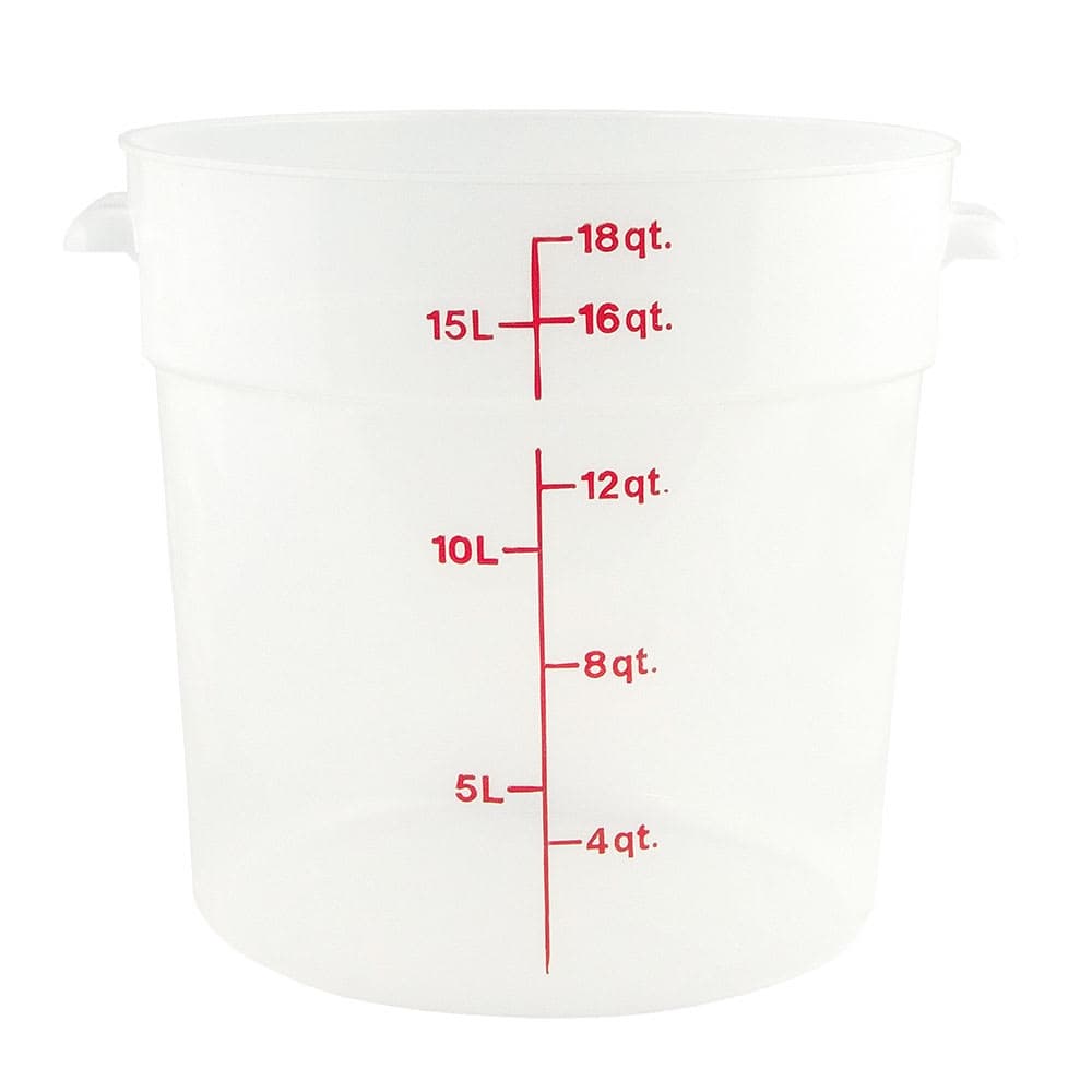 Cambro RFS18PP190 18 qt Round Storage Container - Translucent