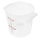 Cambro RFS1PP190 1 qt Round Storage Container - Translucent thumbnail 3