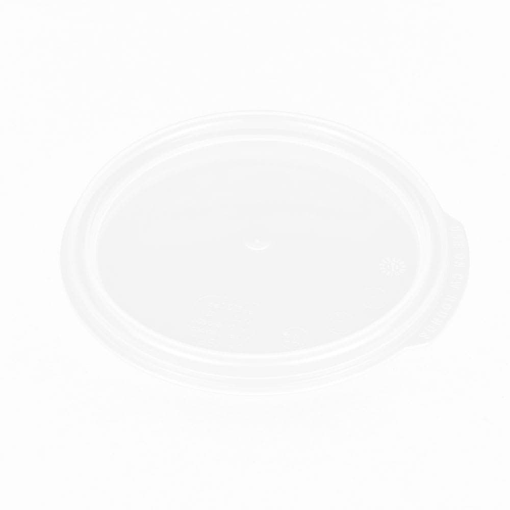 Cambro RFS1SCPP190 Camwear Round Seal Cover for 1 qt Clear Containers, Translucent