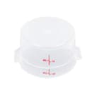 Cambro RFS2PP190 2 qt Round Storage Container - Translucent thumbnail 4