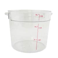 Cambro RFS6PP190 6 qt Round Storage Container - Translucent thumbnail 3