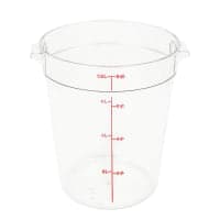 Cambro RFS8PP190 8 qt Round Storage Container - Translucent thumbnail 10