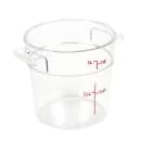 Cambro RFSCW1135 1 qt Camwear Round Storage Container - Clear thumbnail 2