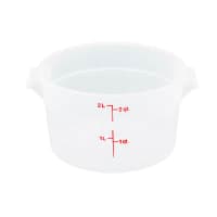 Cambro RFSCW2135 2 qt Camwear Round Storage Container - Clear thumbnail 3