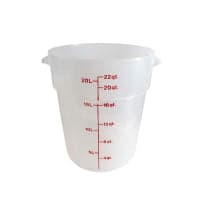 Cambro RFSCW22135 22 qt Camwear Round Storage Container - Clear thumbnail 2