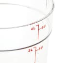 Cambro RFSCW4135 4 qt Camwear Round Storage Container - Clear thumbnail 4