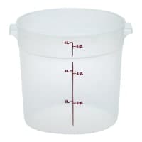 Cambro RFSCW6135 6 qt Camwear Round Storage Container - Clear thumbnail 4