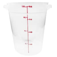Cambro RFSCW8135 8 qt Camwear Round Storage Container - Clear thumbnail 3