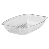 Cambro RSB1419CW110 12 qt Rectangular Camwear Bowl - 14 1/4x19 3/8" Black thumbnail 2
