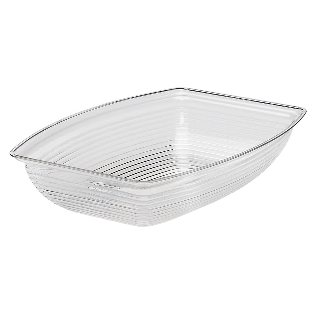 Cambro RSB1419CW135 12 qt Rectangular Camwear Bowl - 14 1/4x19 3/8" Clear