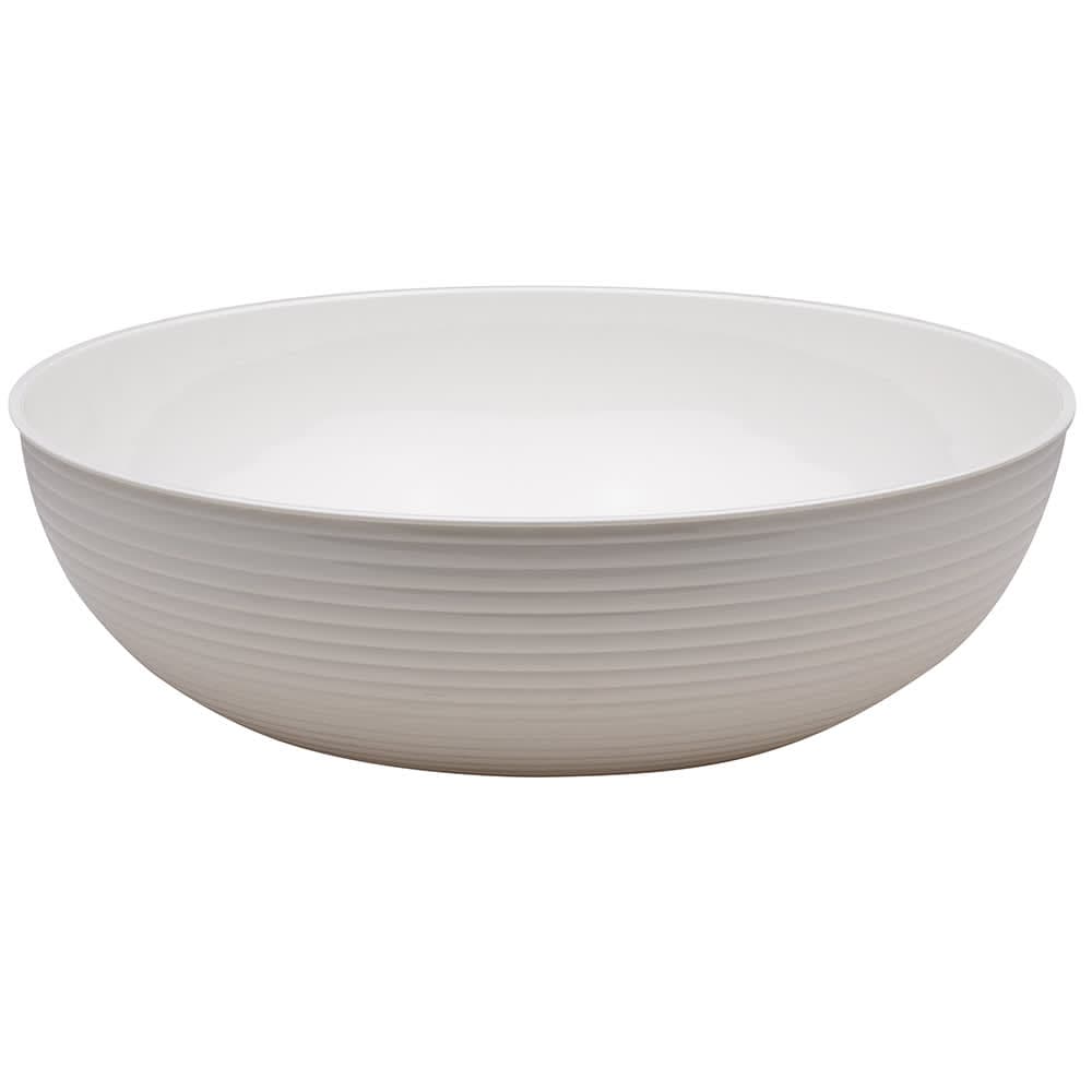Cambro RSB18CW148 18" Round Camwear Bowl - 20 1/5 qt Capacity, White