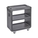 Cambro SC225131 31 1/4" Beverage Service Cart, 18"D x 34" H, Dark Brown thumbnail 2