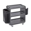 Cambro SC225615 31 1/4" Beverage Service Cart, 18"D x 34" H, Charcoal Gray thumbnail 13