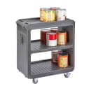 Cambro SC225615 31 1/4" Beverage Service Cart, 18"D x 34" H, Charcoal Gray thumbnail 2
