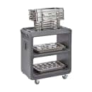 Cambro SC225615 31 1/4" Beverage Service Cart, 18"D x 34" H, Charcoal Gray thumbnail 7